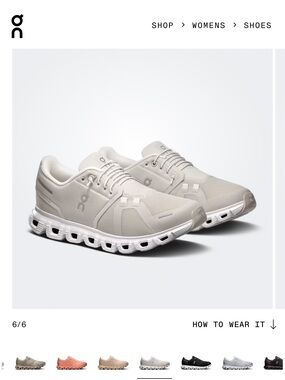 On Cloud Women’s Cloud 6 - Pearl